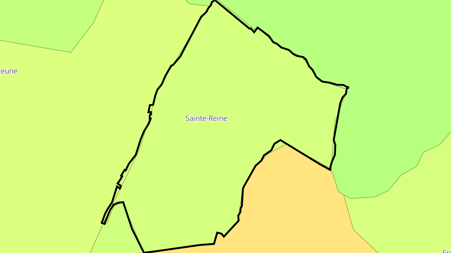 Carte des prix de l'immobilier Sainte-Reine