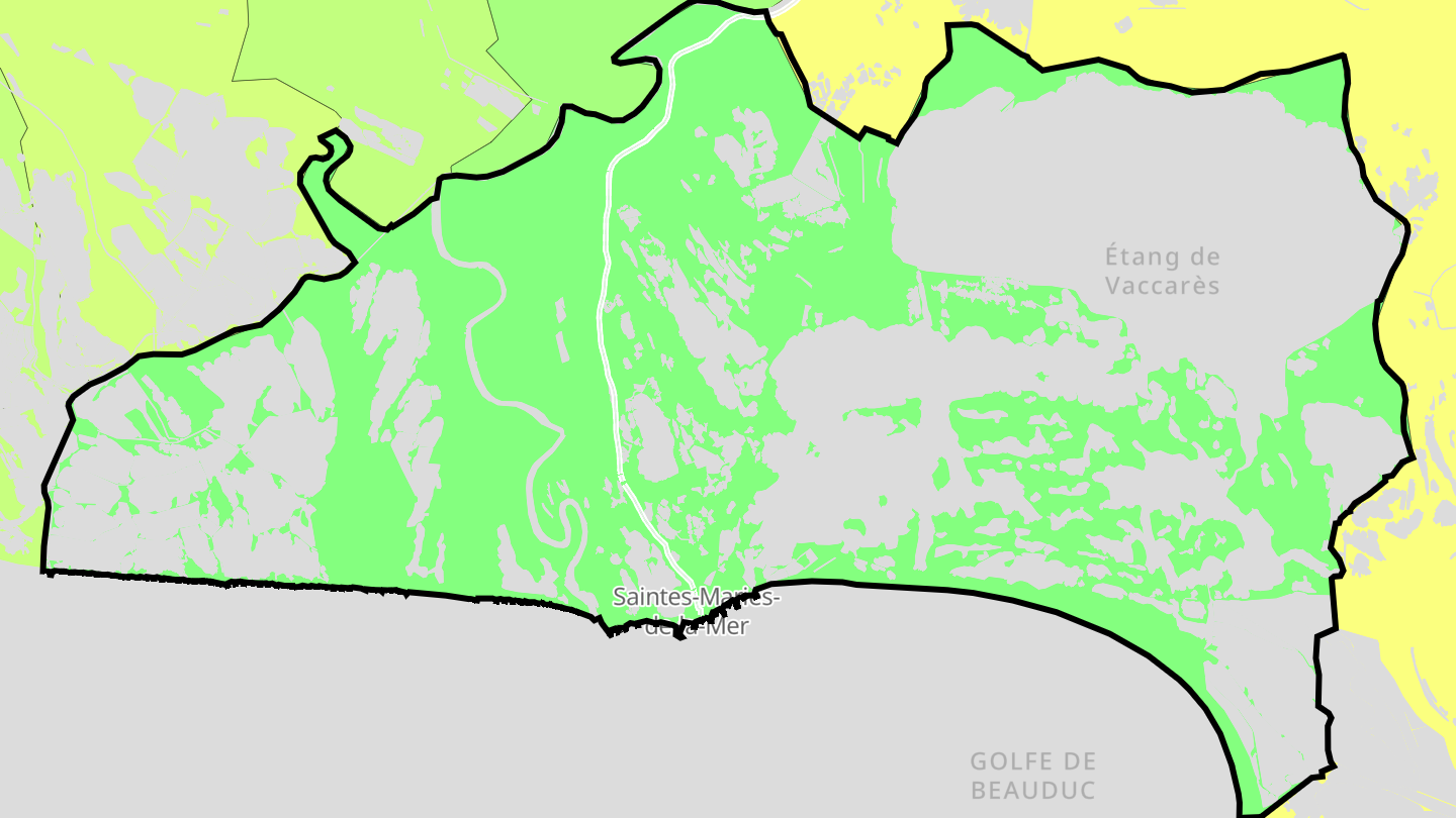 Carte des prix de l'immobilier Saintes-Maries-de-la-Mer