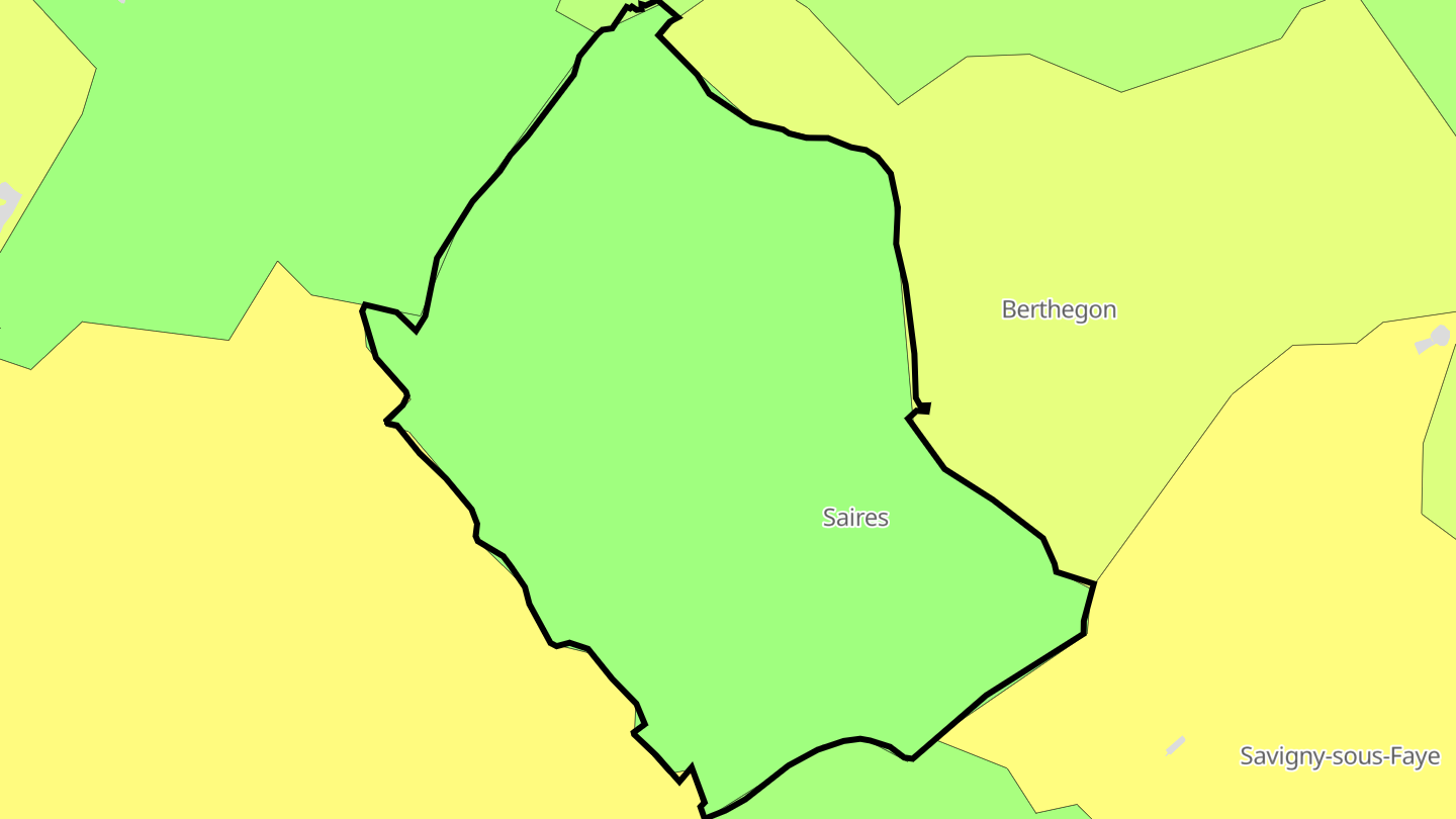 Carte des prix de l'immobilier Saires