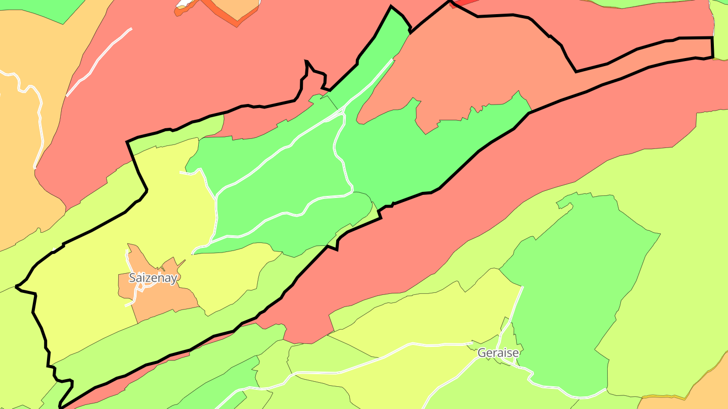 Carte des prix de l'immobilier Saizenay