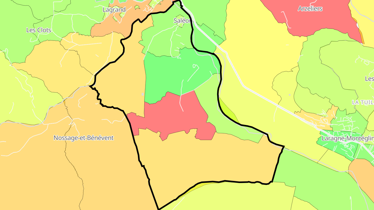 Carte des prix de l'immobilier Saléon