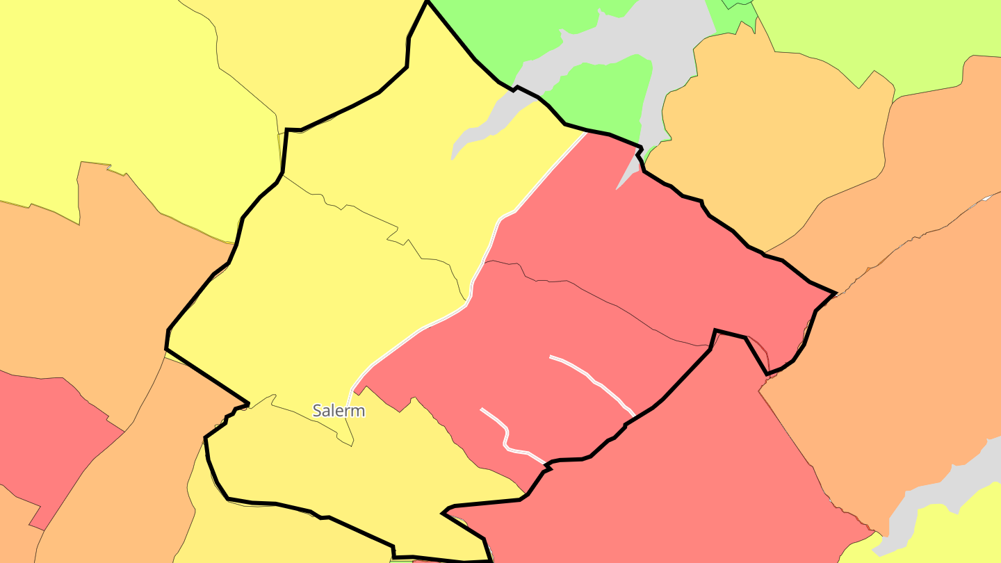 Carte des prix de l'immobilier Salerm