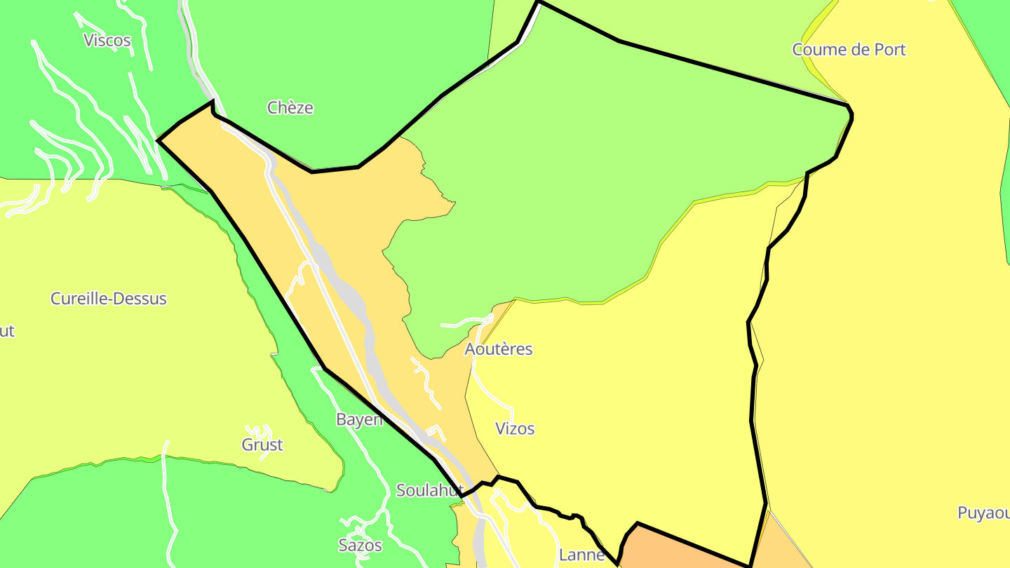 Carte des prix de l'immobilier Saligos