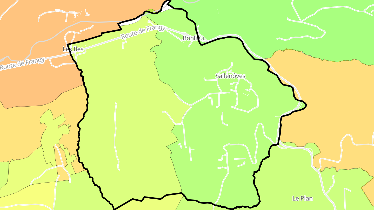 Carte des prix de l'immobilier Sallenôves