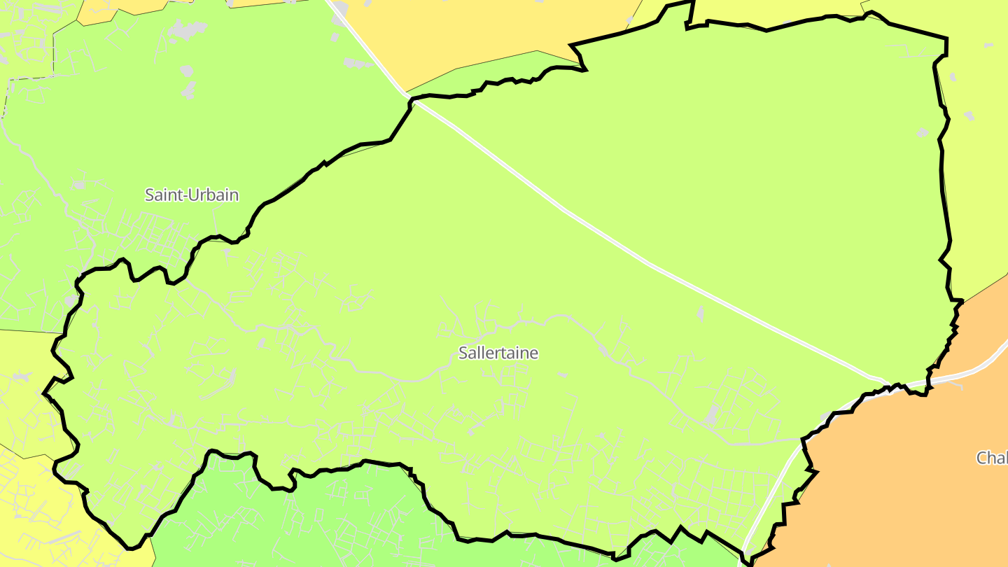Carte des prix de l'immobilier Sallertaine