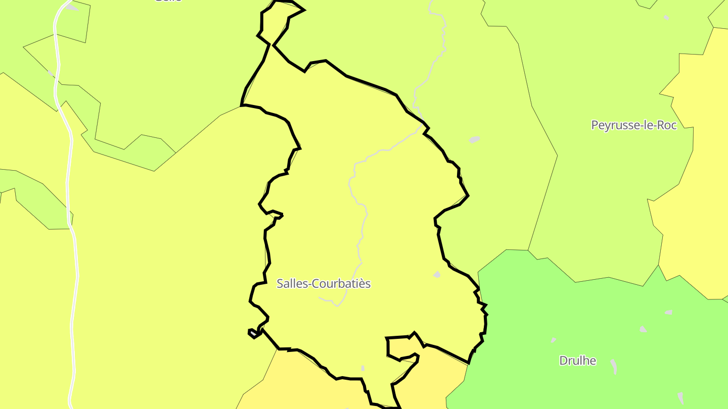 Carte des prix de l'immobilier Salles-Courbatiès