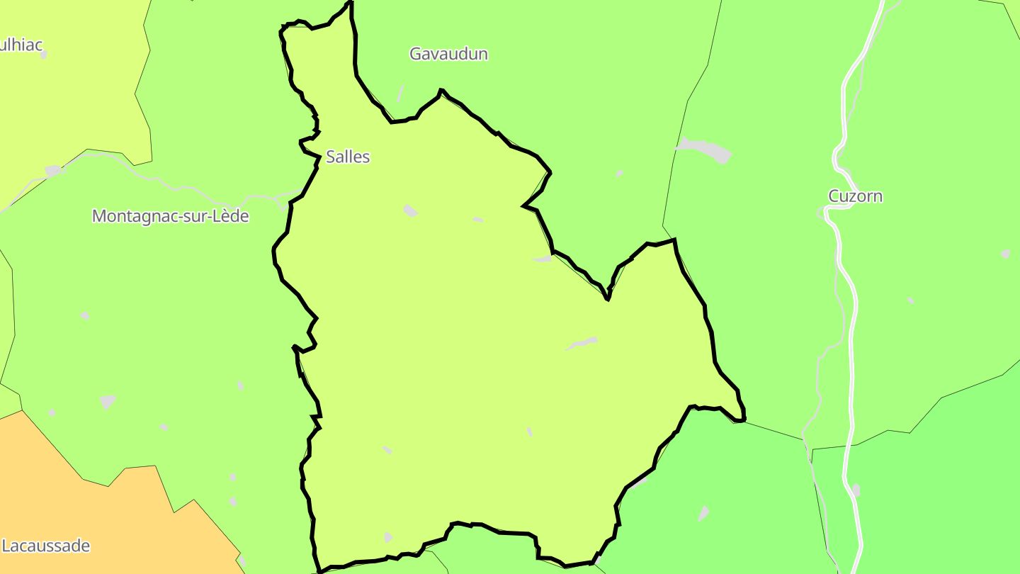 Carte des prix de l'immobilier Salles