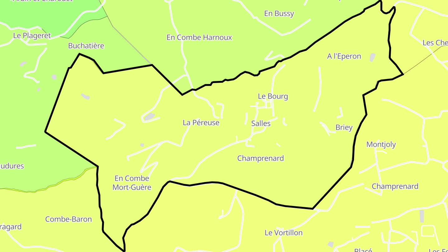 Carte des prix de l'immobilier Salles