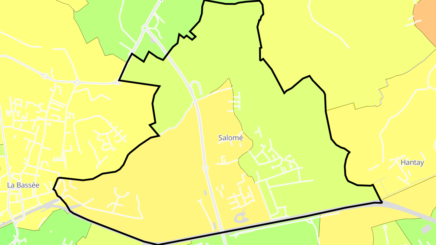 Carte des prix de l'immobilier Salomé
