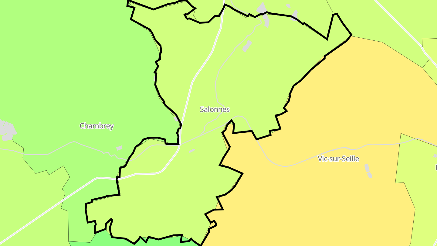 Carte des prix de l'immobilier Salonnes