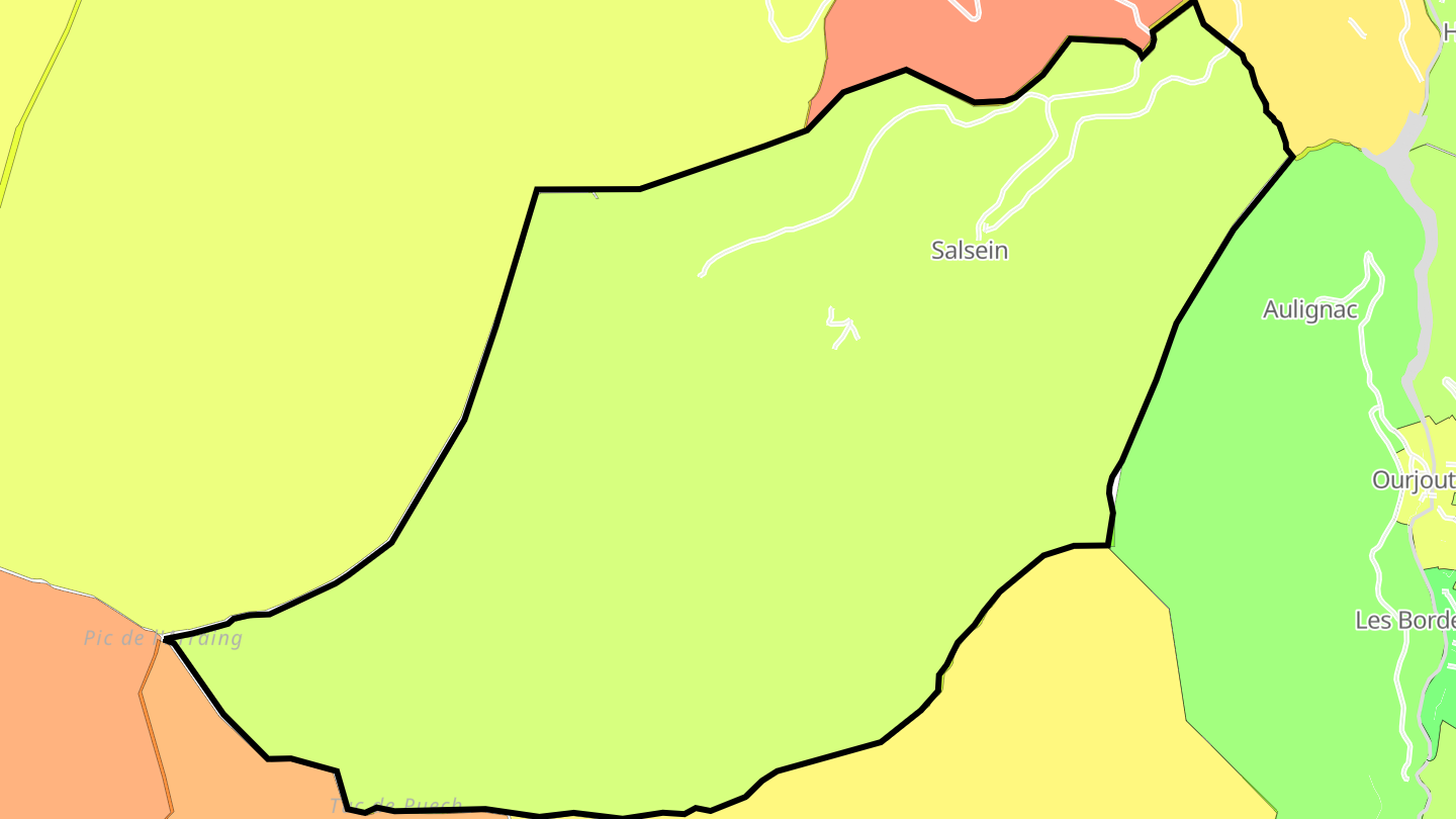 Carte des prix de l'immobilier Salsein