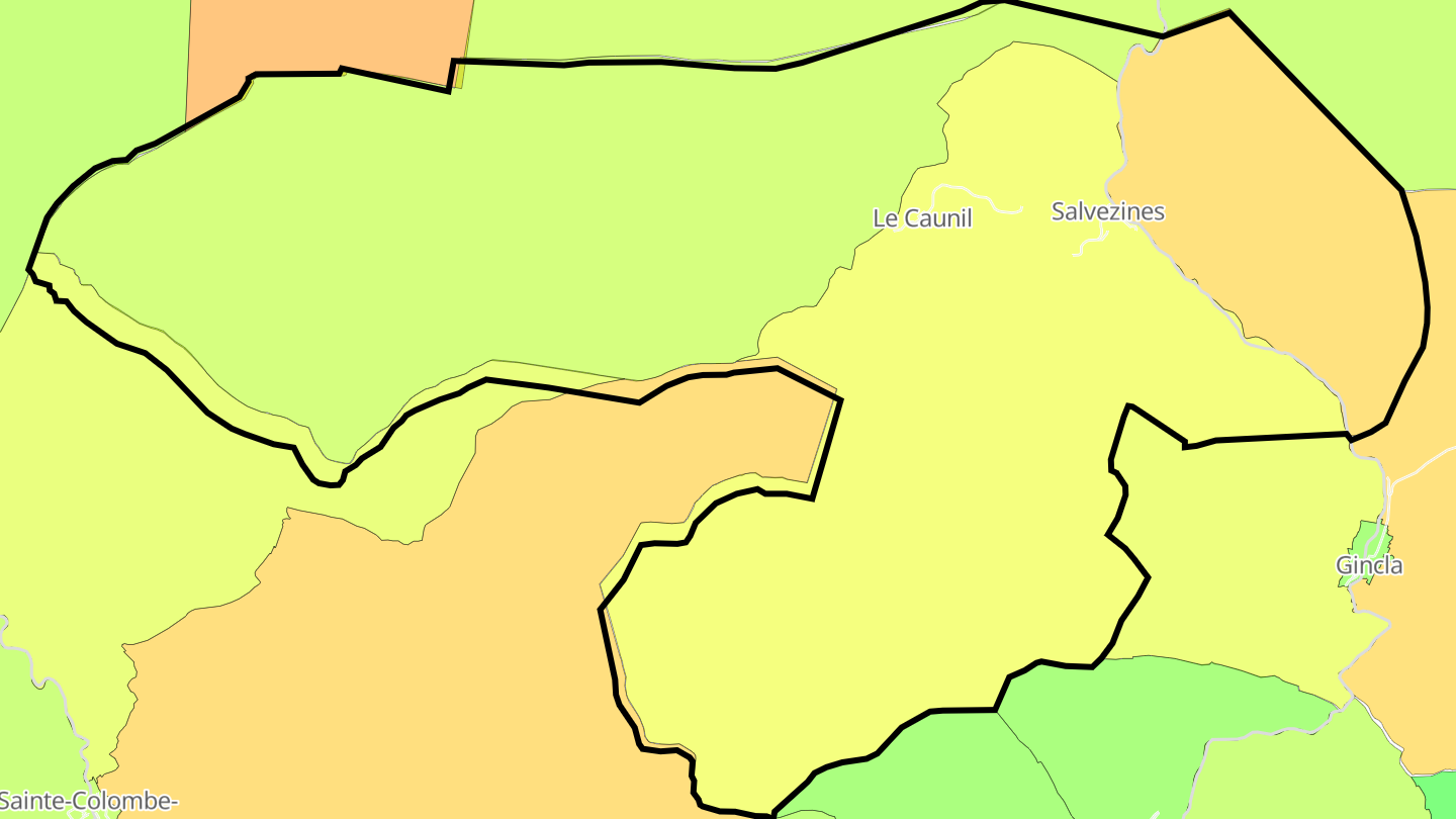 Carte des prix de l'immobilier Salvezines