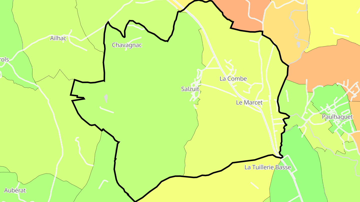 Carte des prix de l'immobilier Salzuit