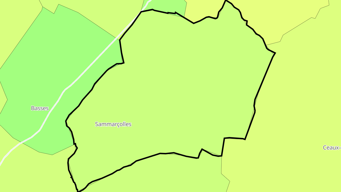 Carte des prix de l'immobilier Sammarçolles