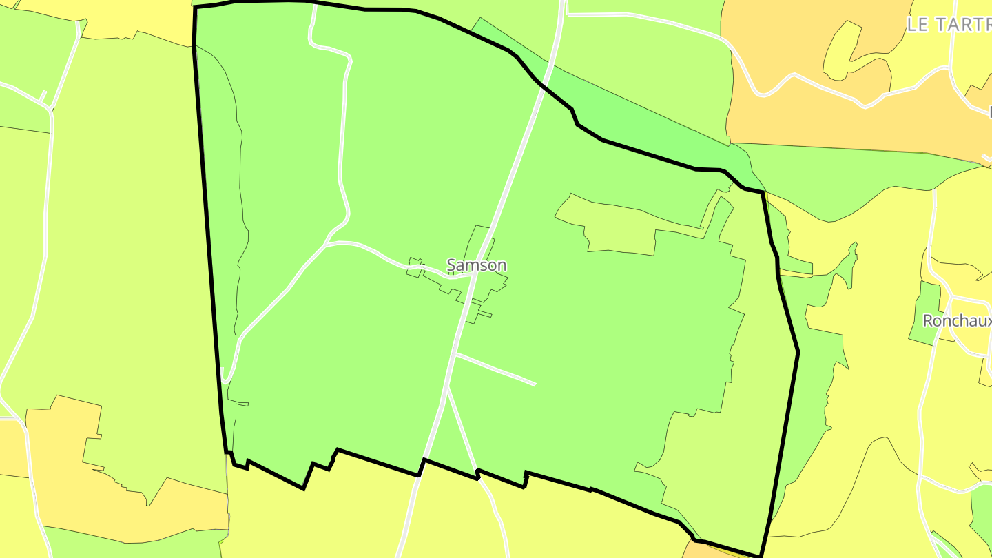 Carte des prix de l'immobilier Samson