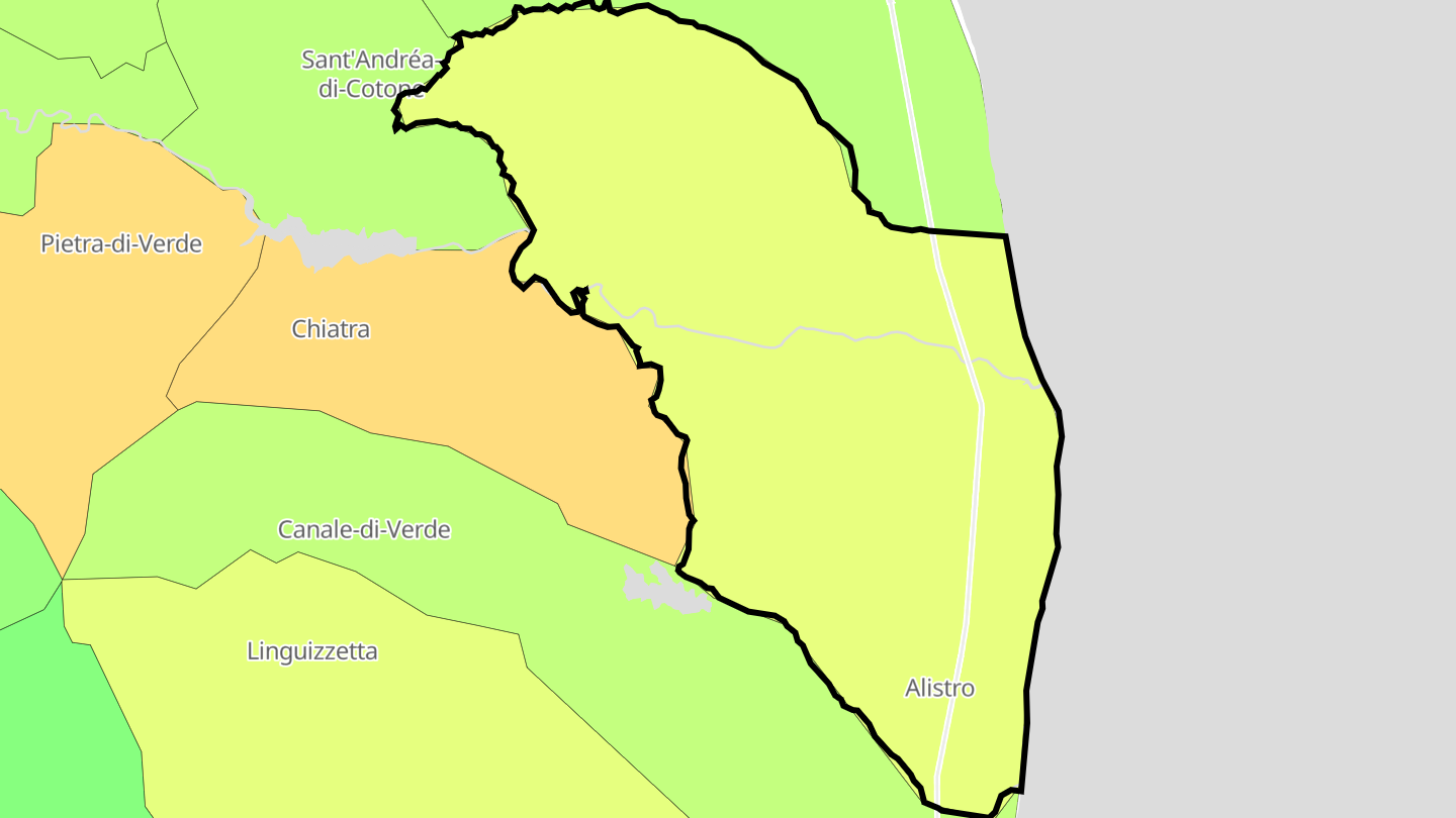 Carte des prix de l'immobilier San-Giuliano