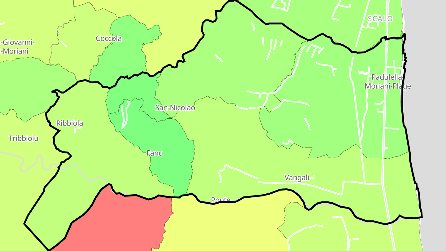 Carte des prix de l'immobilier San-Nicolao