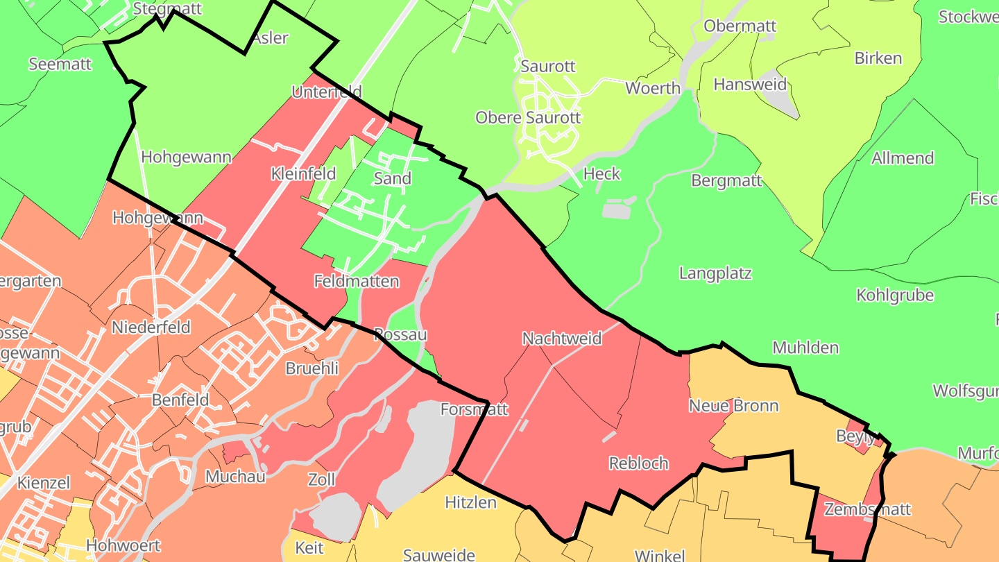 Carte des prix de l'immobilier Sand