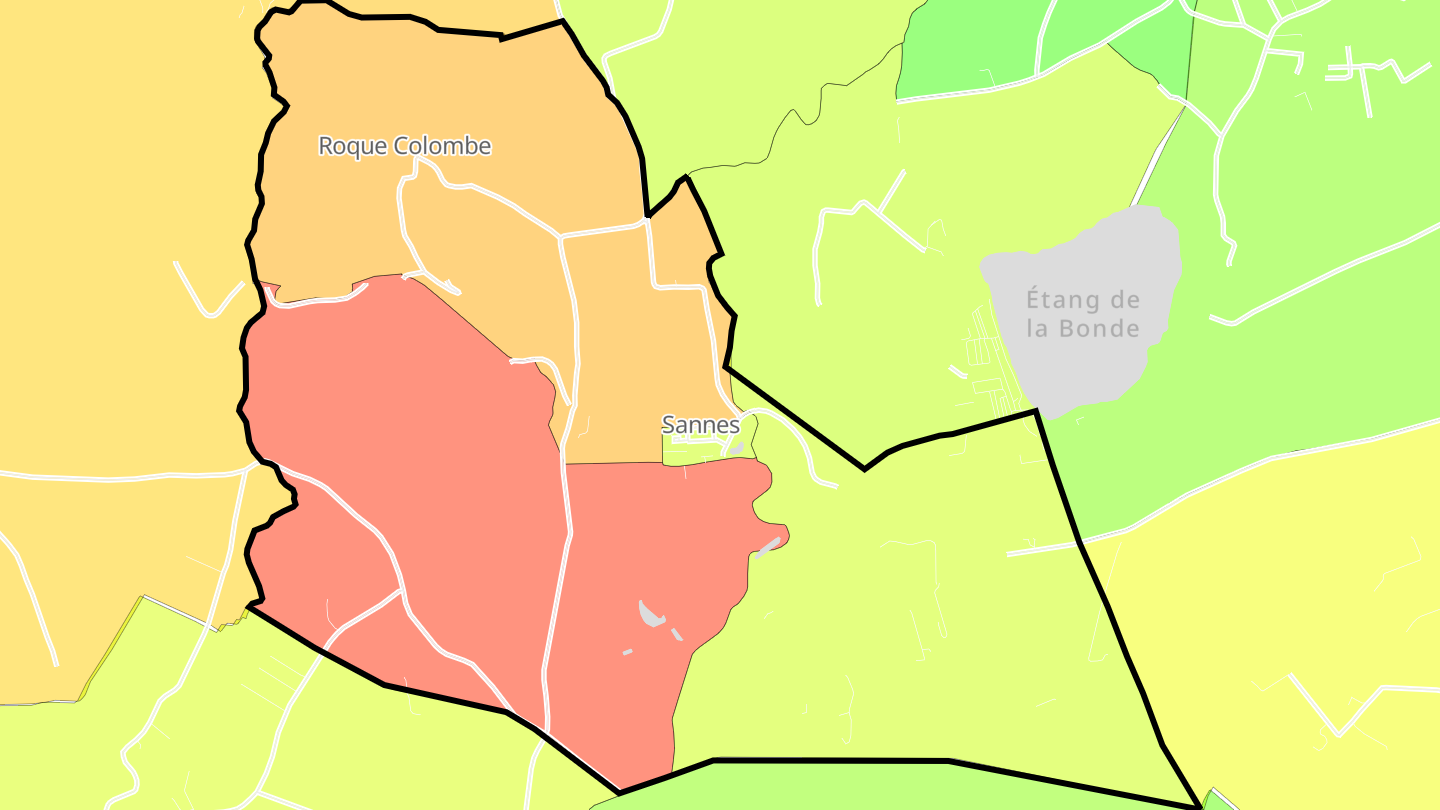 Carte des prix de l'immobilier Sannes