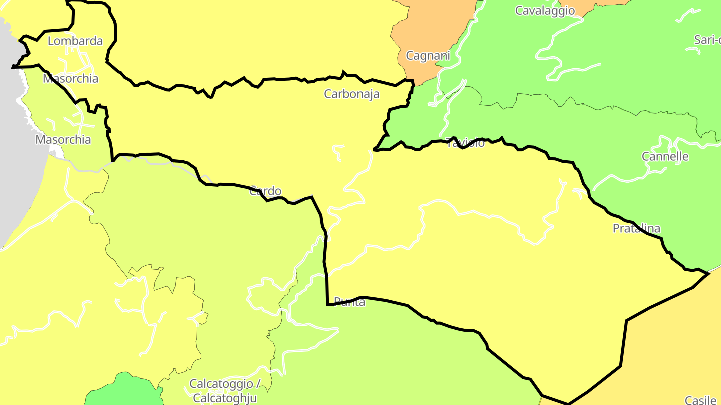 Carte des prix de l'immobilier Sant'Andréa-d'Orcino