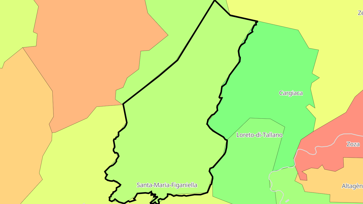 Carte des prix de l'immobilier Santa-Maria-Figaniella