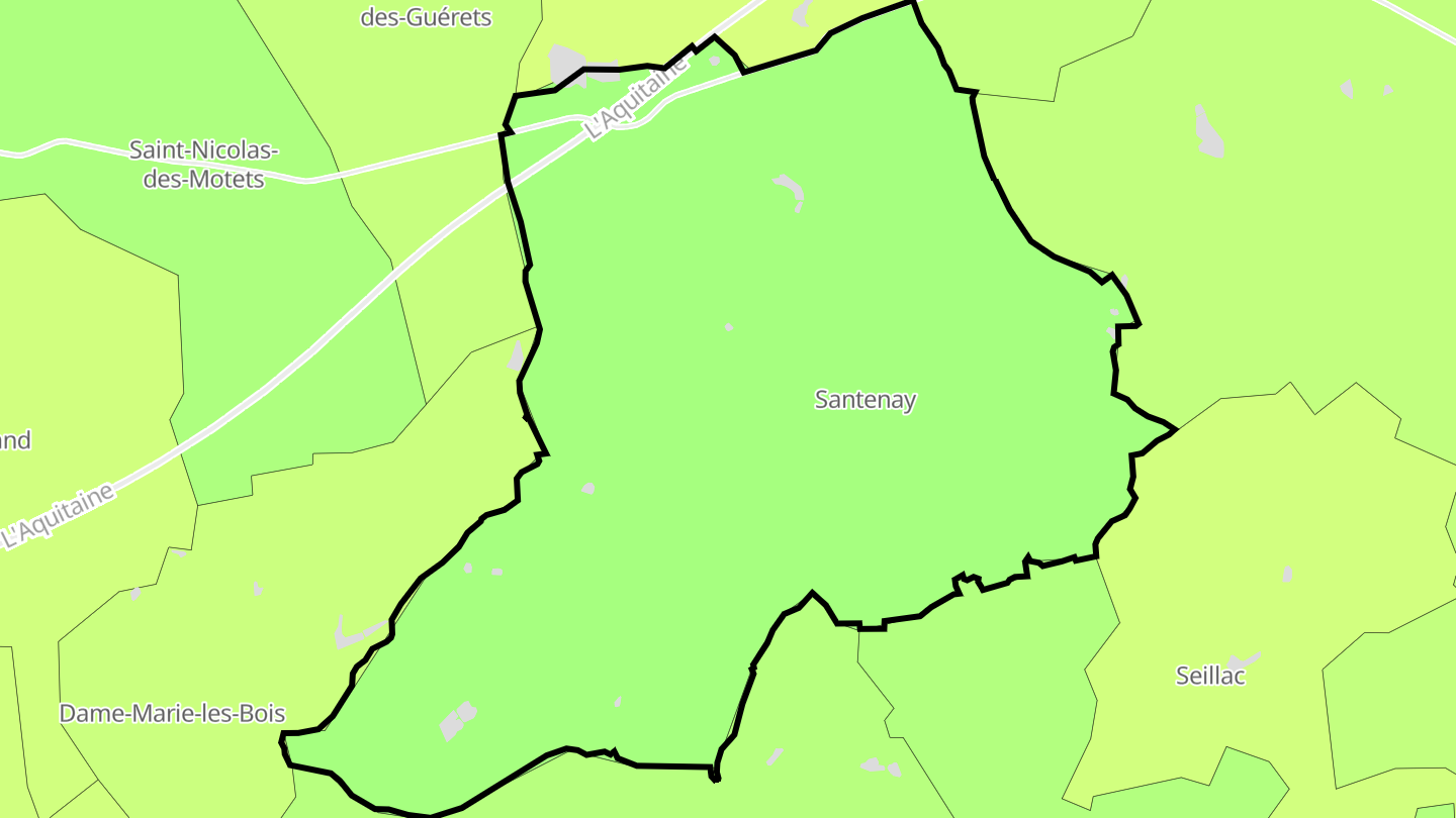 Carte des prix de l'immobilier Santenay
