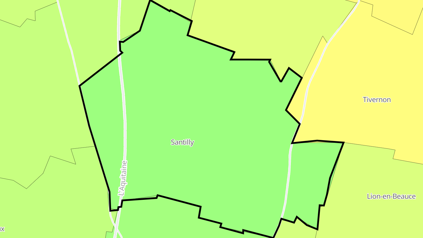 Carte des prix de l'immobilier Santilly