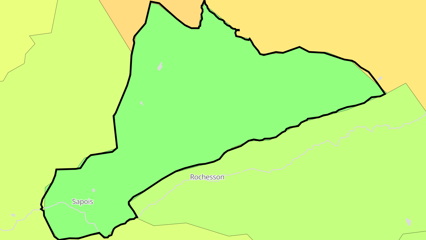 Carte des prix de l'immobilier Sapois