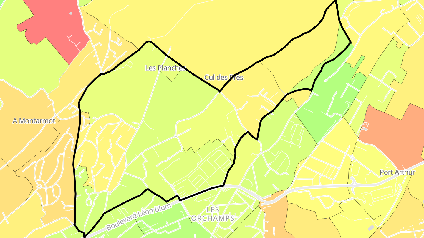 Carte des prix de l'immobilier Saragosse
