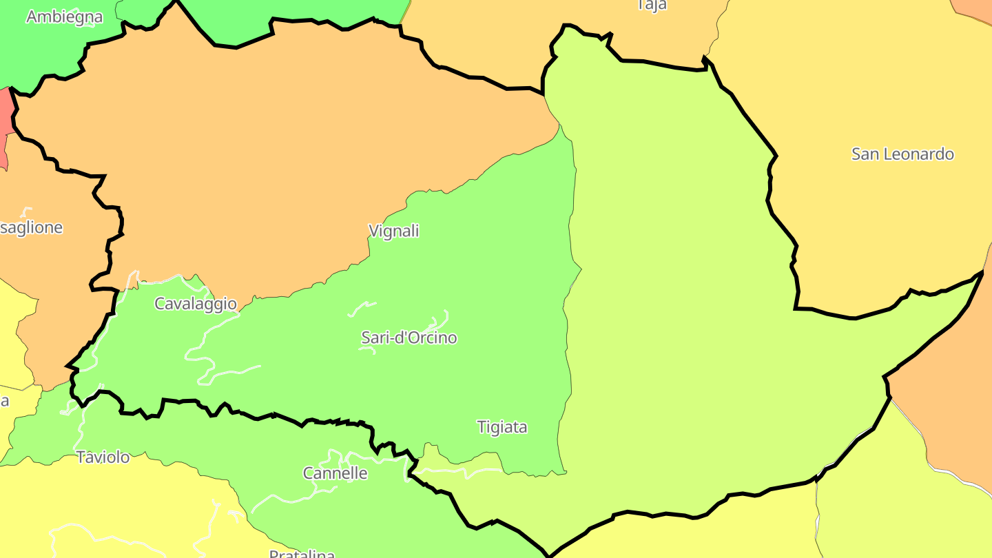 Carte des prix de l'immobilier Sari-d'Orcino