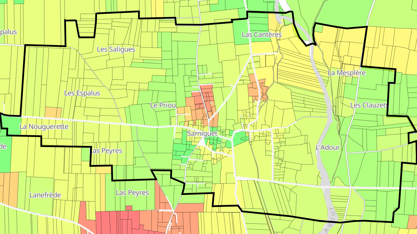Carte des prix de l'immobilier Sarniguet