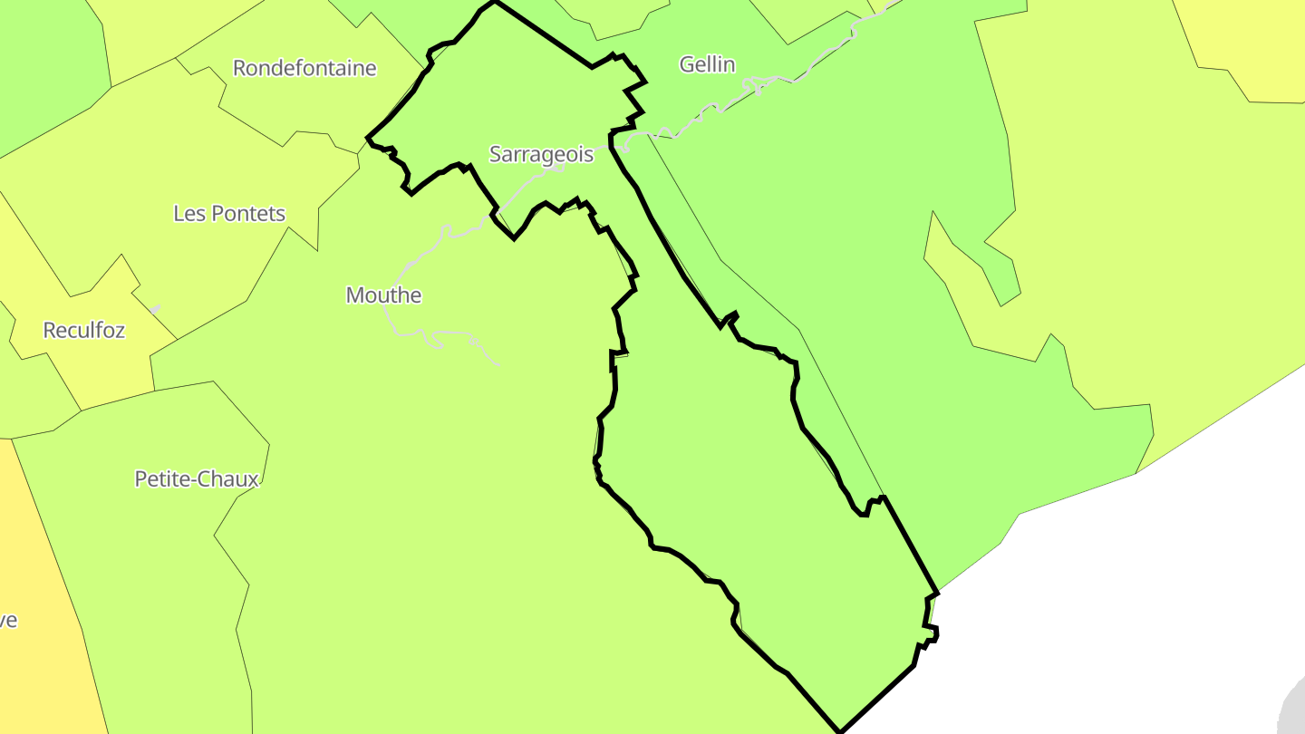 Carte des prix de l'immobilier Sarrageois
