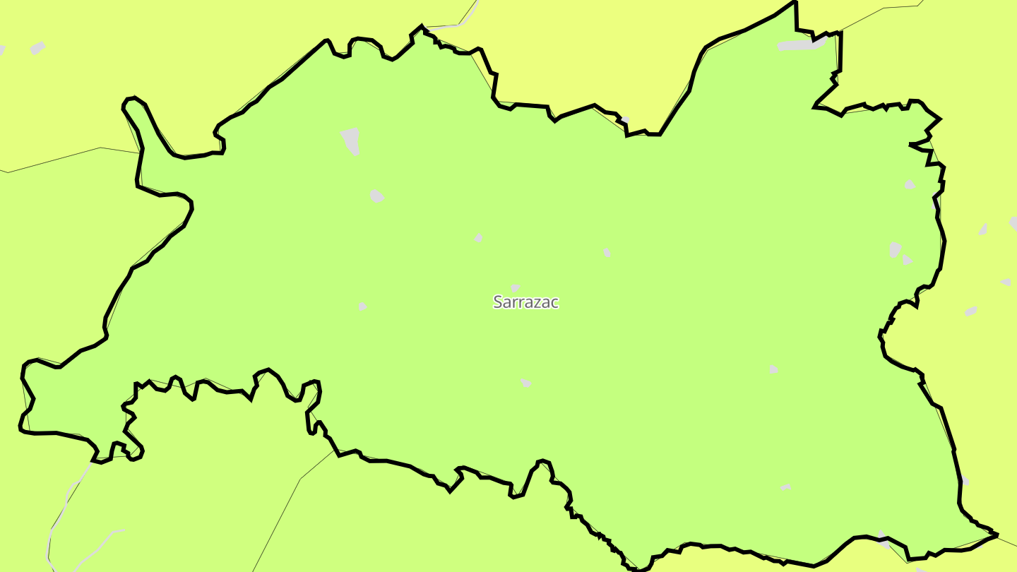 Carte des prix de l'immobilier Sarrazac