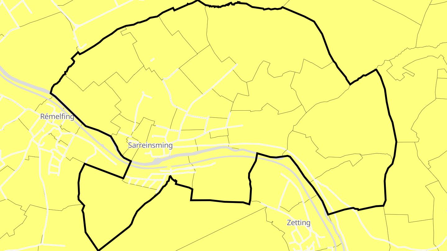 Carte des prix de l'immobilier Sarreinsming