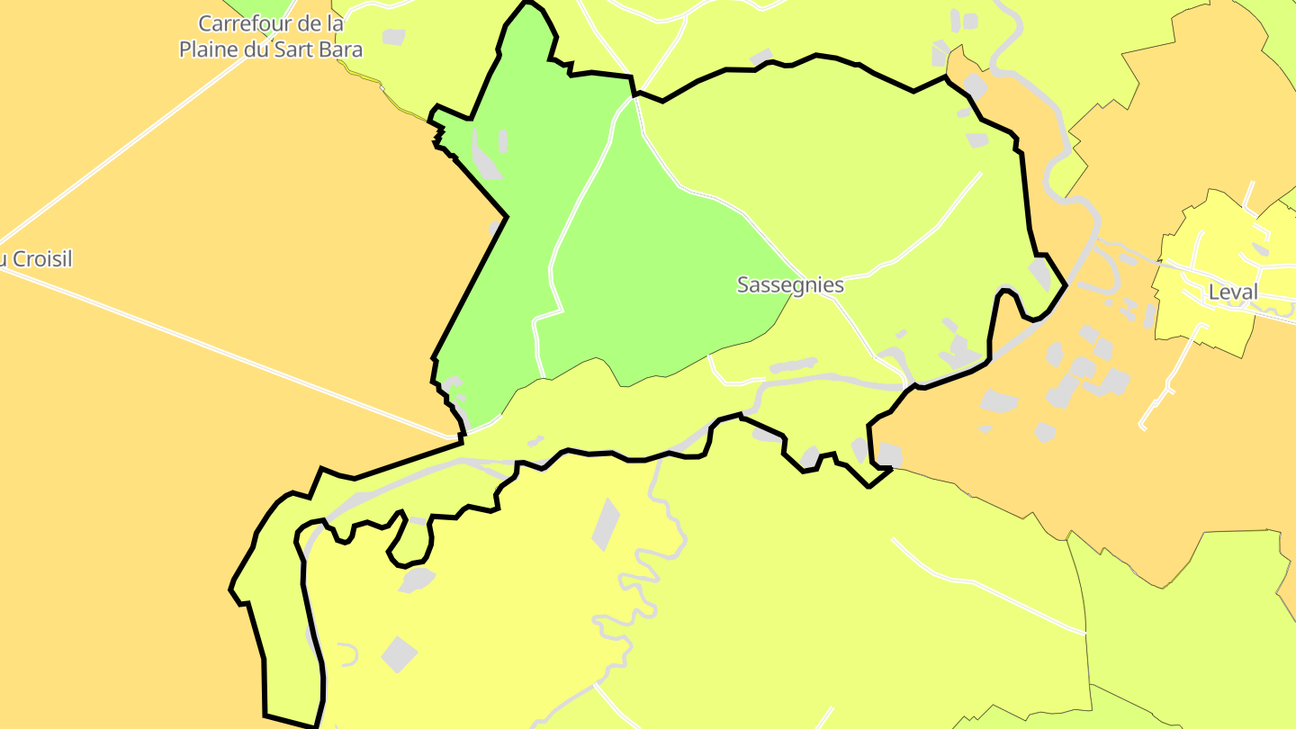 Carte des prix de l'immobilier Sassegnies