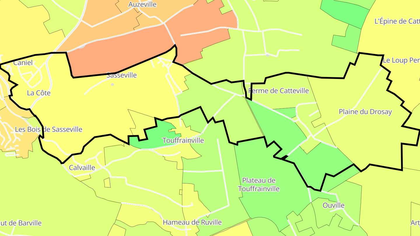 Carte des prix de l'immobilier Sasseville