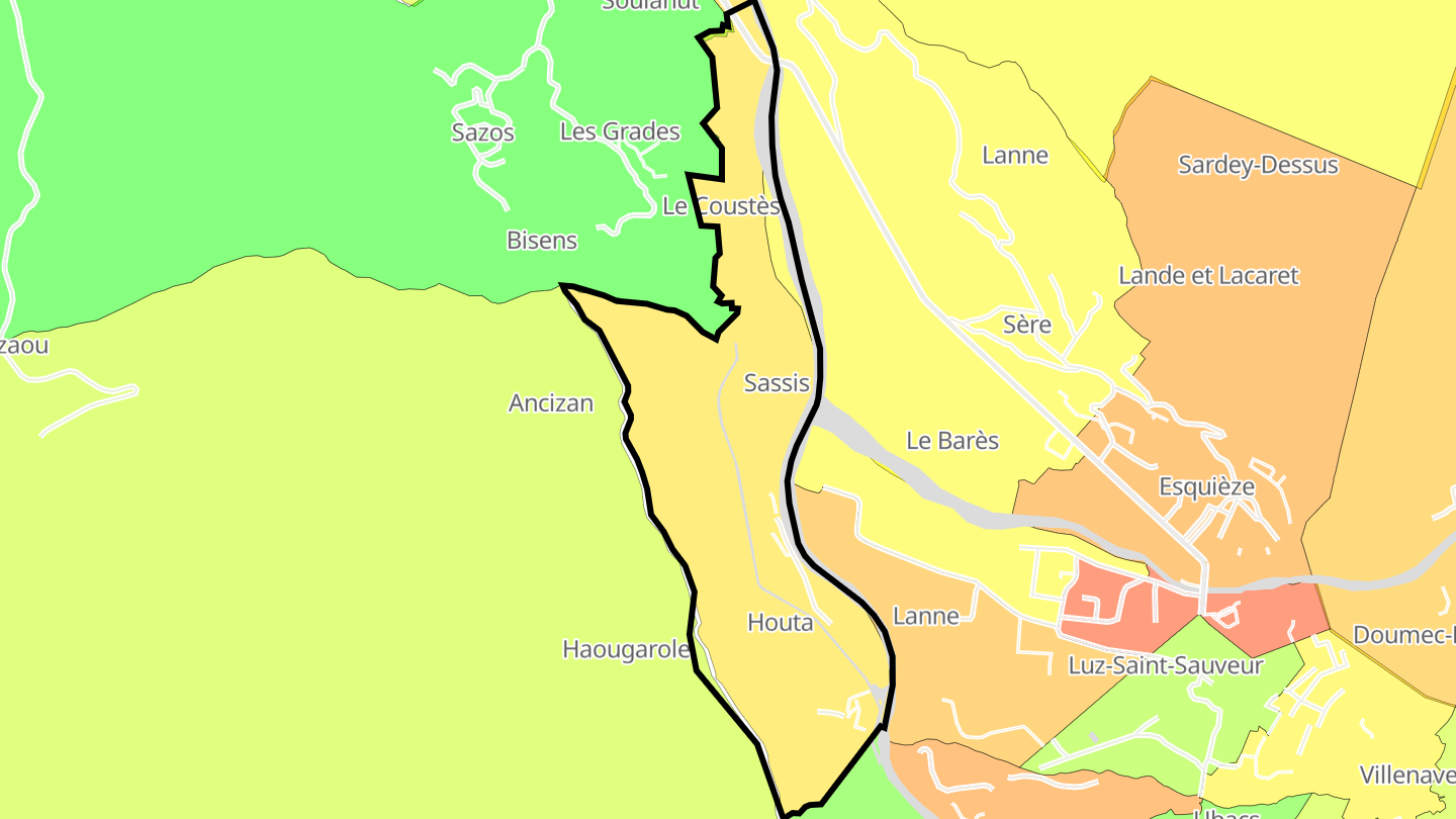 Carte des prix de l'immobilier Sassis