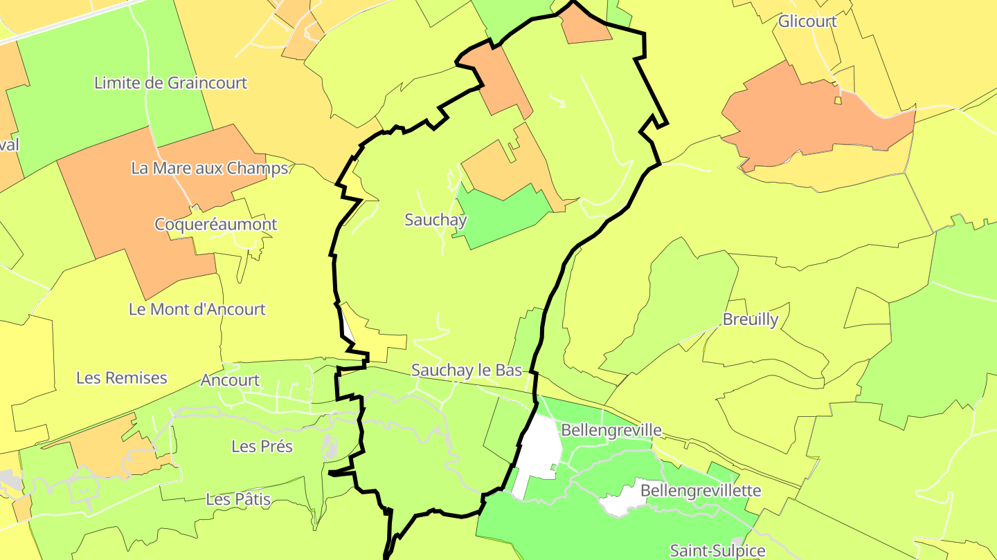 Carte des prix de l'immobilier Sauchay