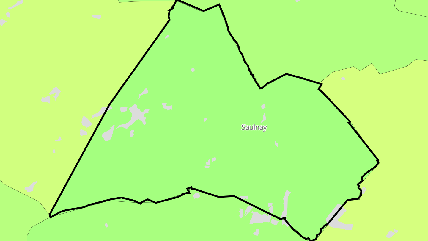 Carte des prix de l'immobilier Saulnay