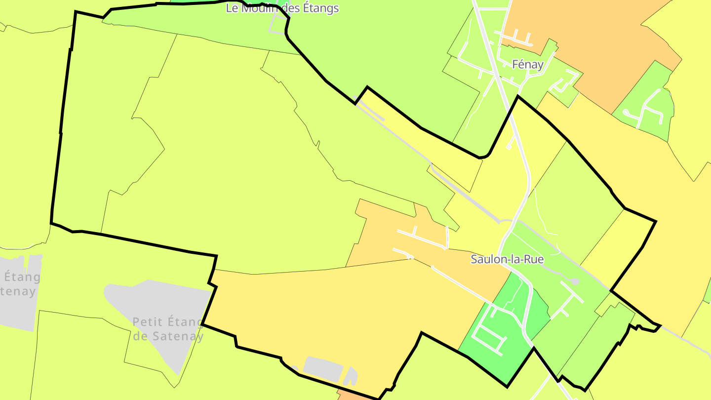 Carte des prix de l'immobilier Saulon-la-Rue
