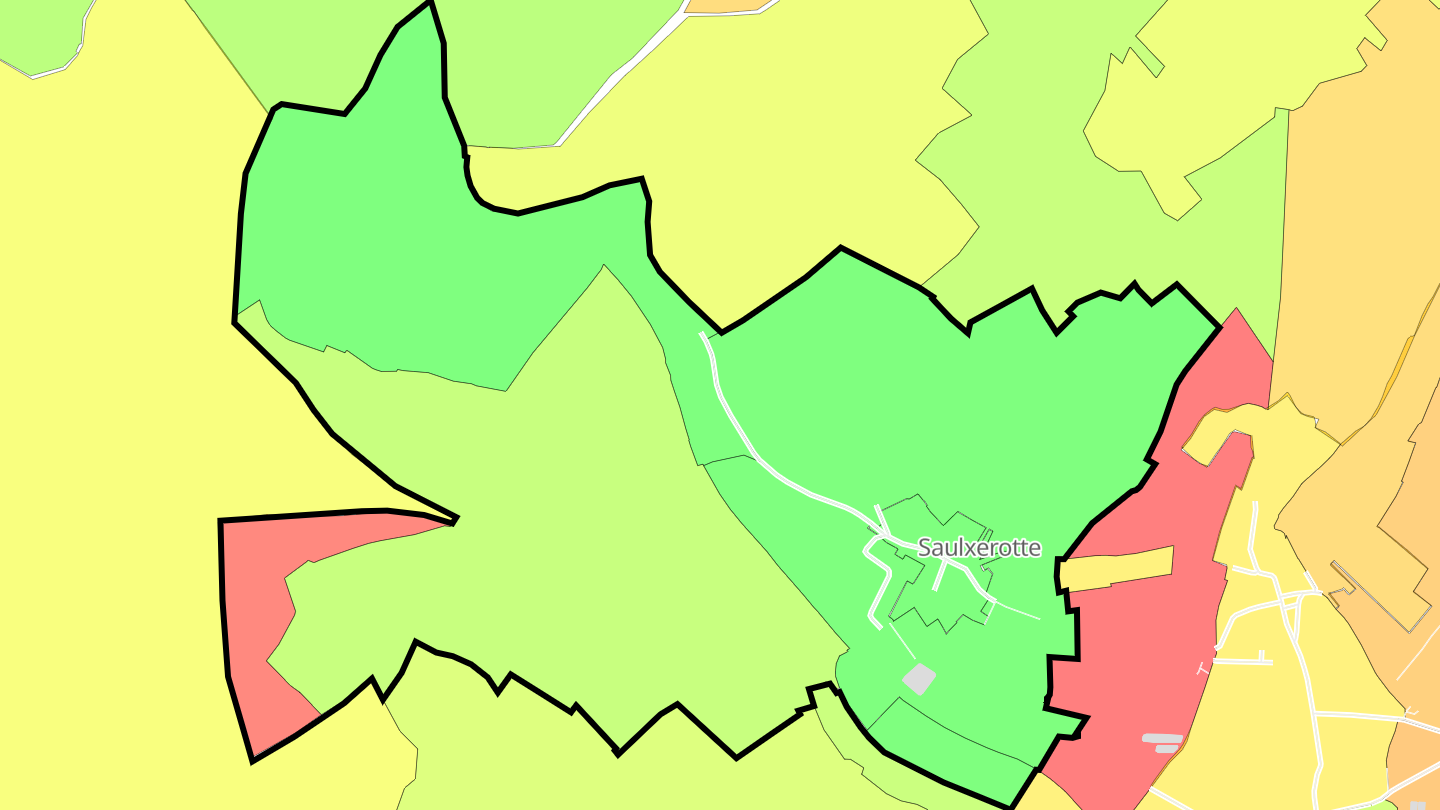 Carte des prix de l'immobilier Saulxerotte