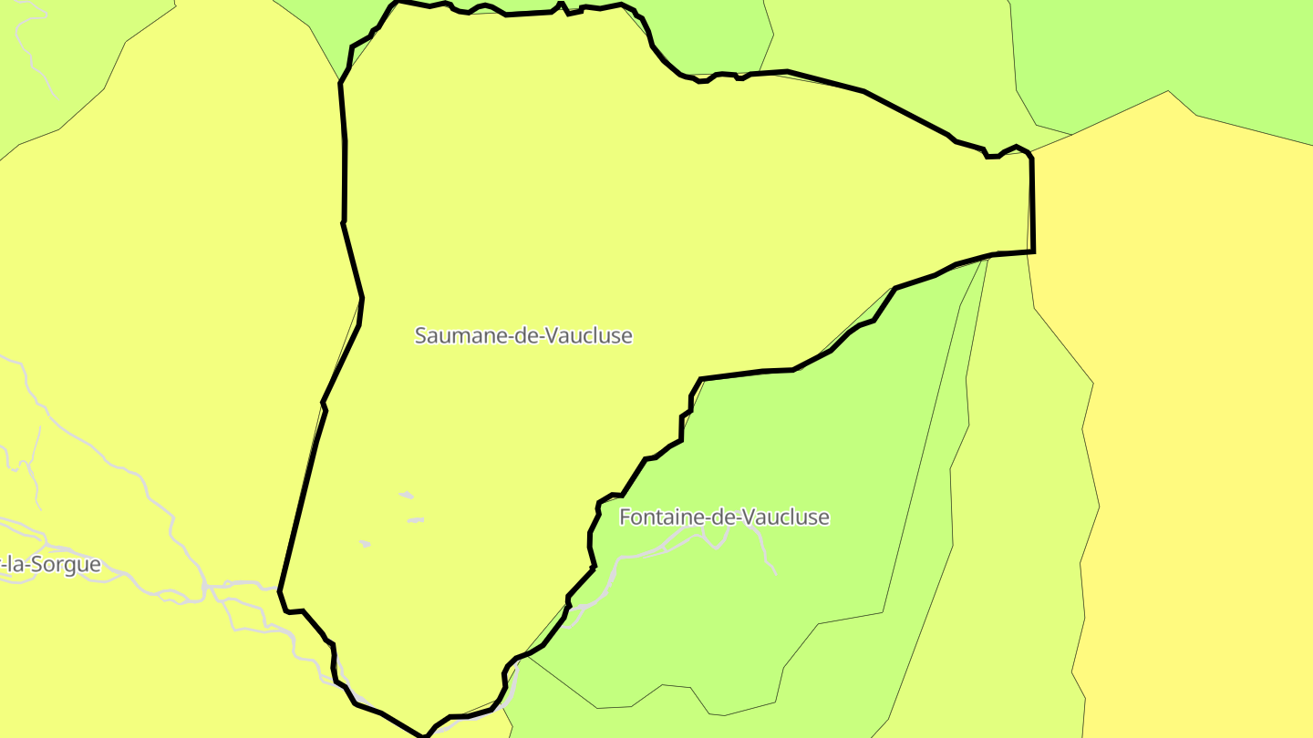 Carte des prix de l'immobilier Saumane-de-Vaucluse