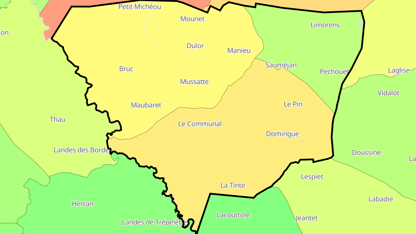 Carte des prix de l'immobilier Sauméjan