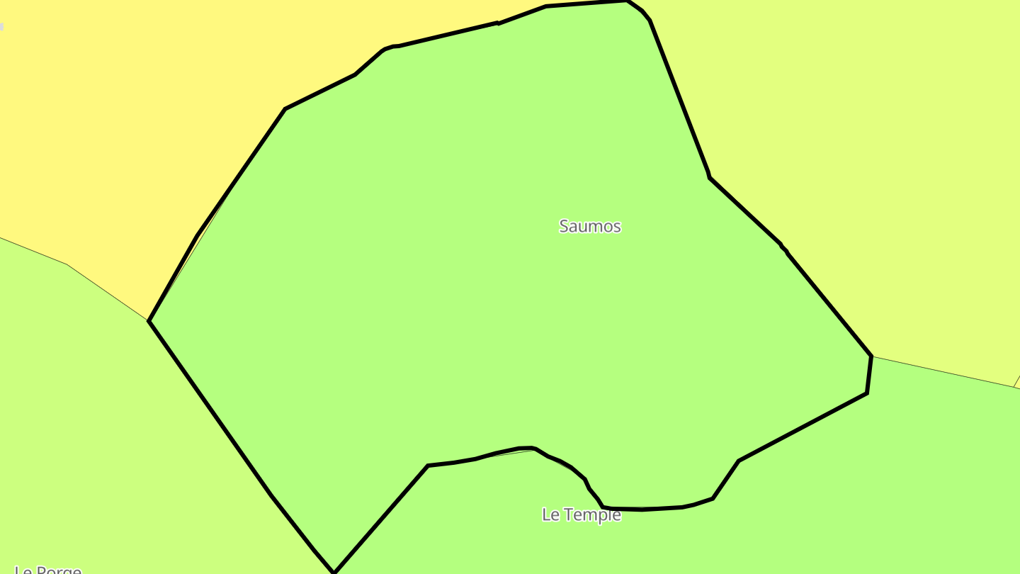 Carte des prix de l'immobilier Saumos
