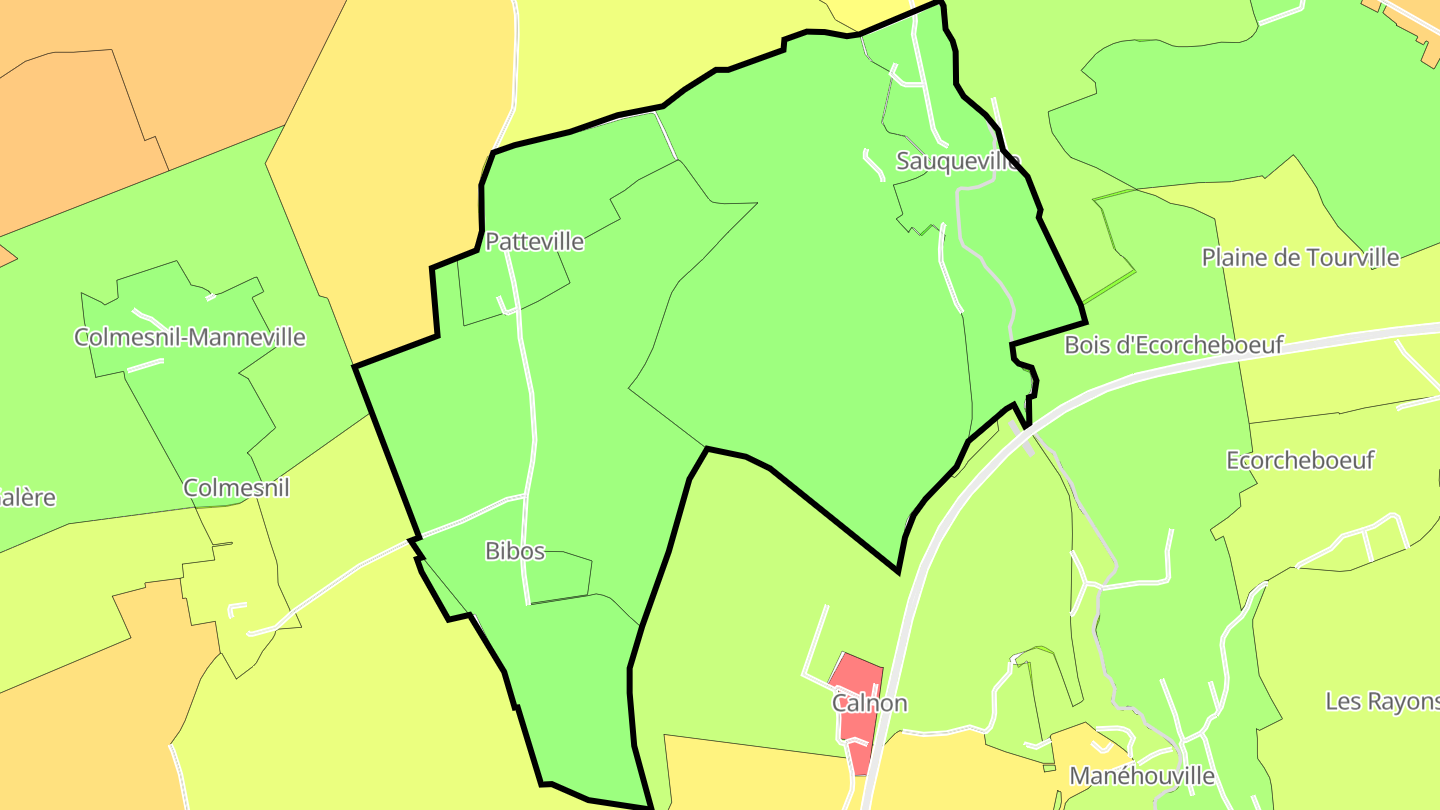 Carte des prix de l'immobilier Sauqueville
