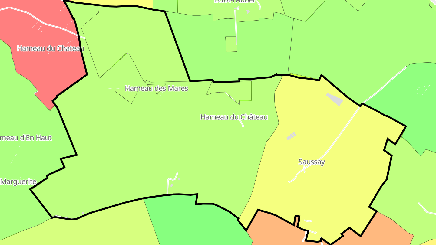 Carte des prix de l'immobilier Saussay