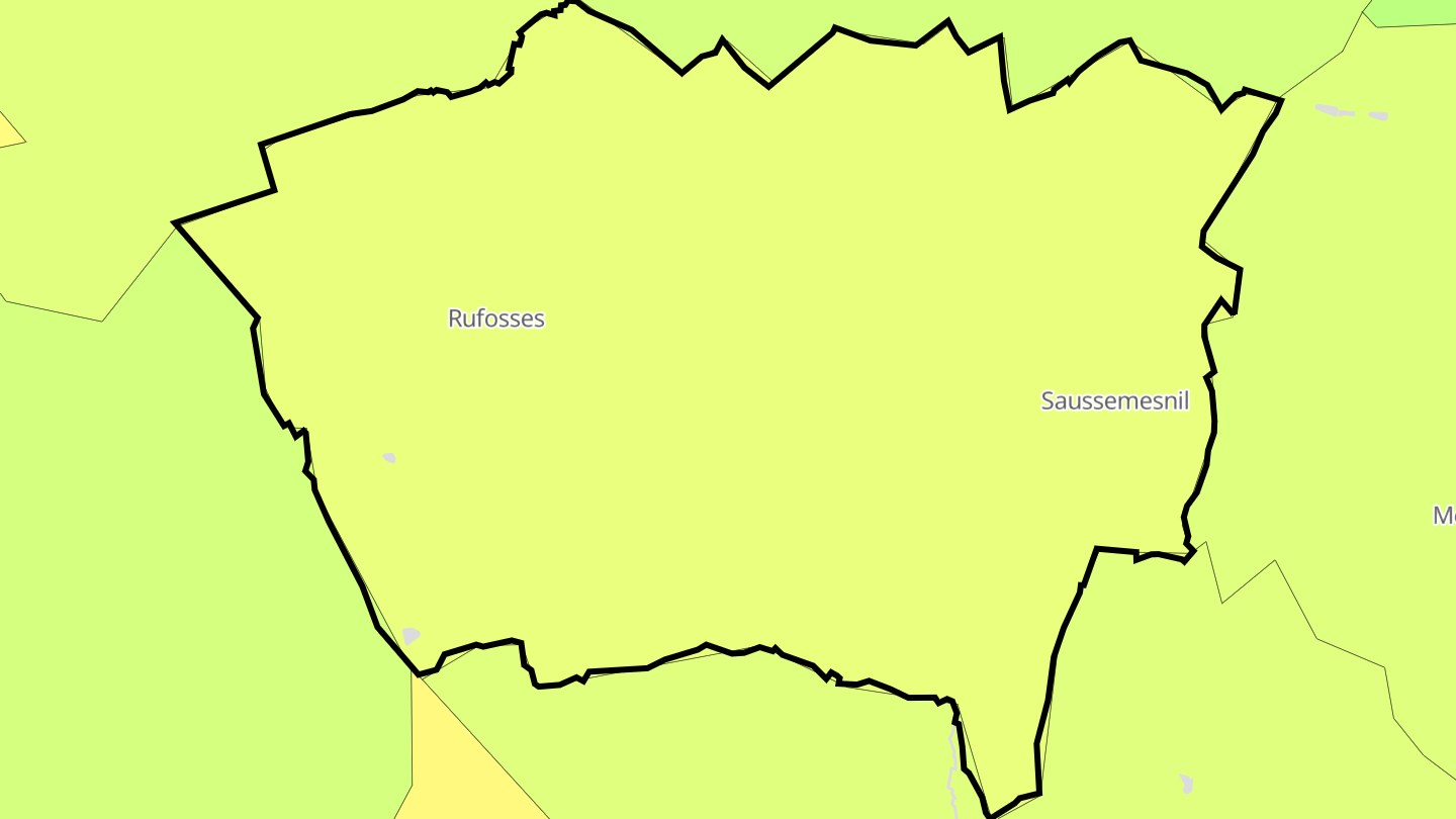 Carte des prix de l'immobilier Saussemesnil