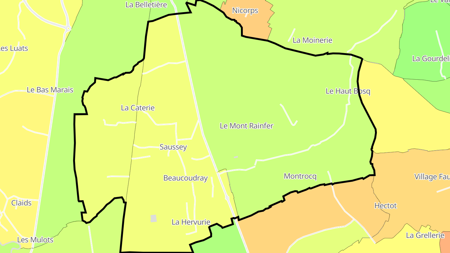 Carte des prix de l'immobilier Saussey