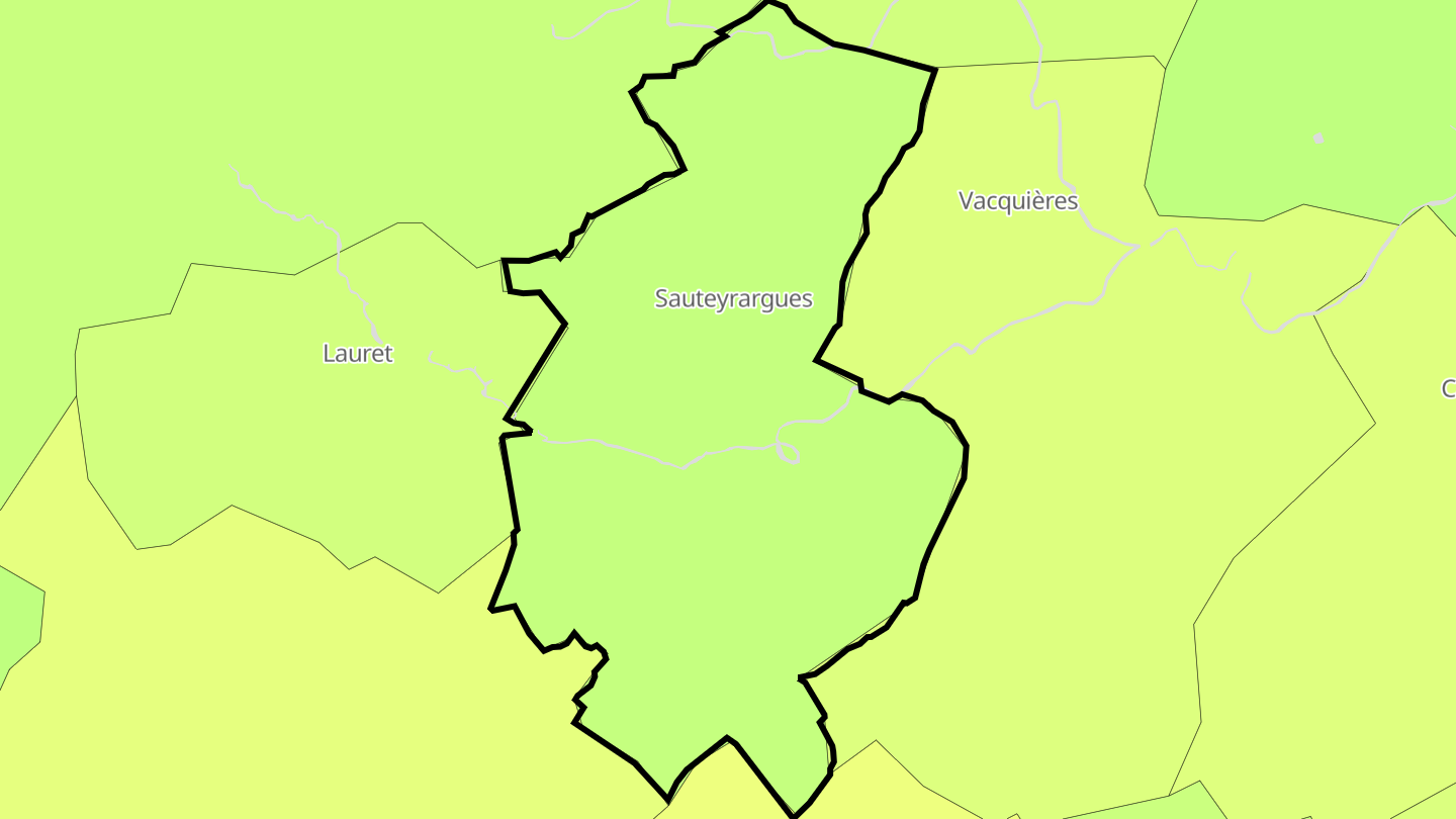 Carte des prix de l'immobilier Sauteyrargues