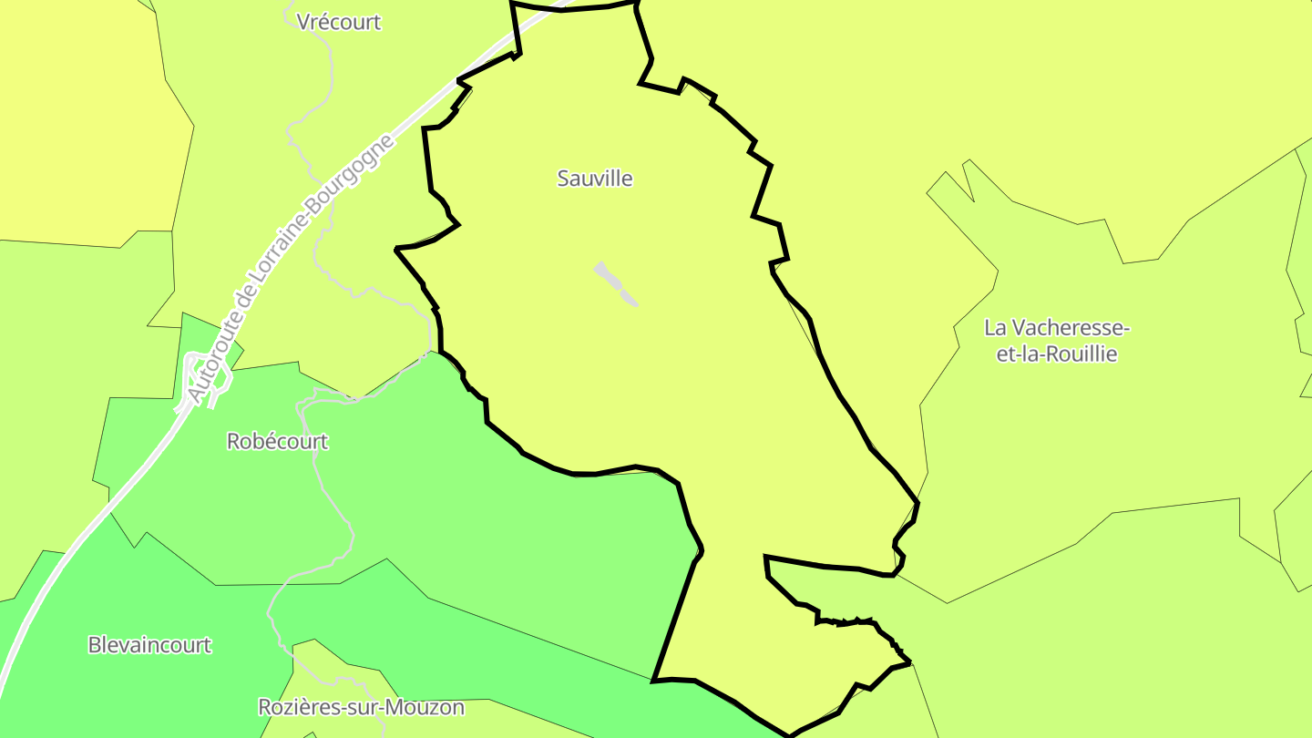 Carte des prix de l'immobilier Sauville